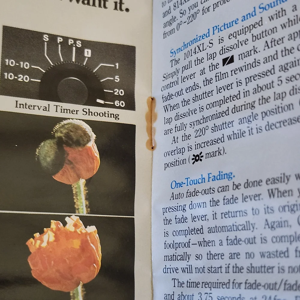 *4 for $30* Canon 1014XL-S/814 XL-S CANOSOUND Camera Manual Brochure Super8 8mm - Picture 4 of 4